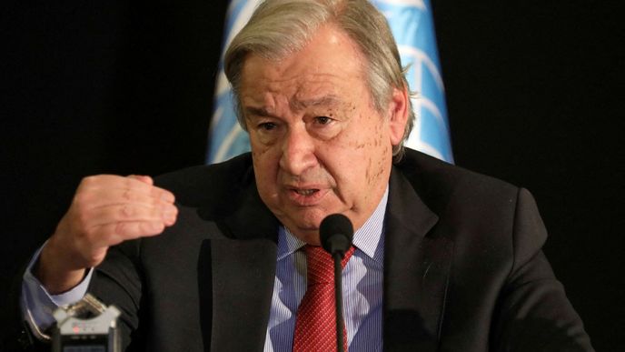 Generální tajemník OSN António Guterres.