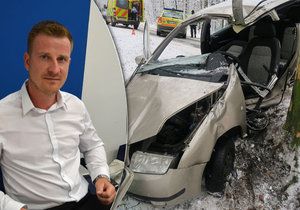 Řidiče, který v únoru naboural do stromu a těžce se zranil, zachránil Tomáš Trupl (na snímku) s kamarádem Igorem Janíčkem. Stali se gentlemany silnic.