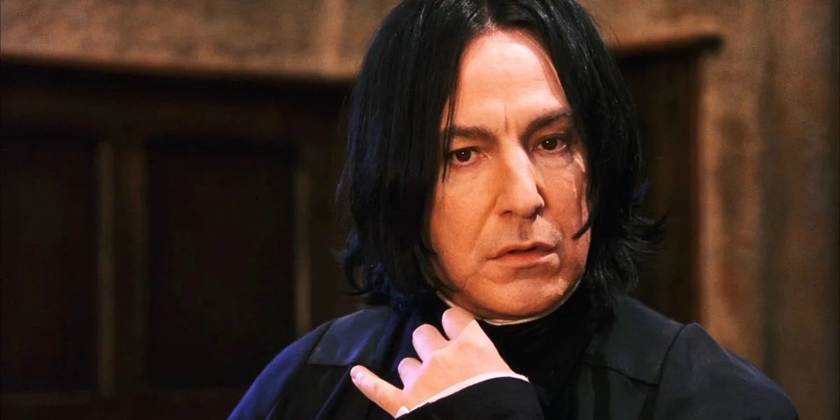 Severus Snape (A. Rickman) z Harryho Pottera.