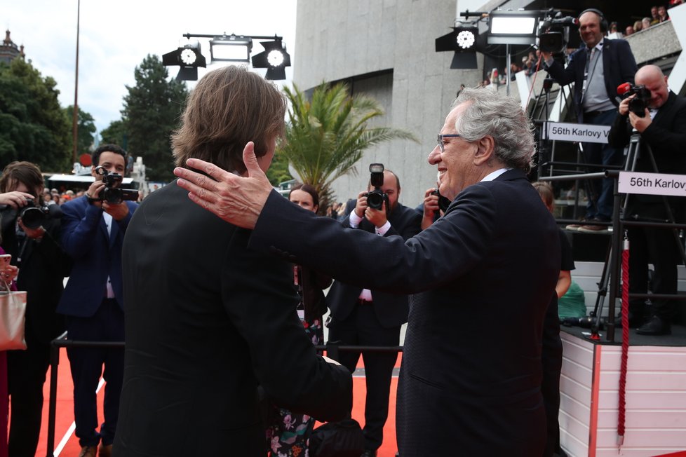 Geoffrey Rush v závěru KVIFF 2022