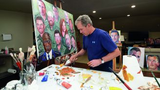 Talent, o kterém jste netušili. Exprezident Bush maluje portréty válečných veteránů a nejsou špatné