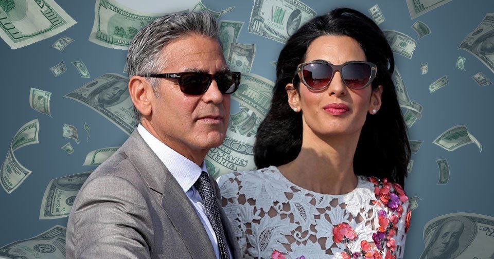 Herec Clooney se svou ženou Amal