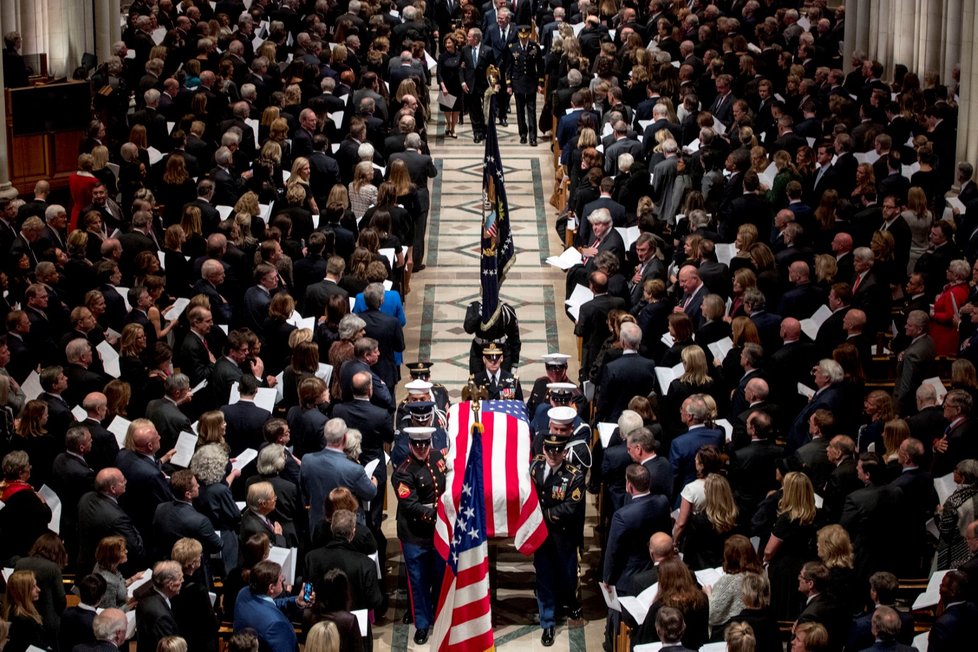 Pohřeb amerického prezidenta George Bushe staršího (5. 12. 2018)