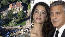 George Clooney s manželkou přestavují své sídlo v Británii. Probíhající stavba ale vadí sousedům.