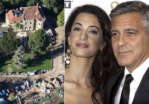 George Clooney s manželkou přestavují své sídlo v Británii. Probíhající stavba ale vadí sousedům.