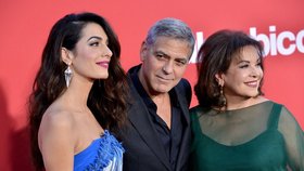 George Clooney s manželkou Amal a její maminkou Bariou Alamuddin