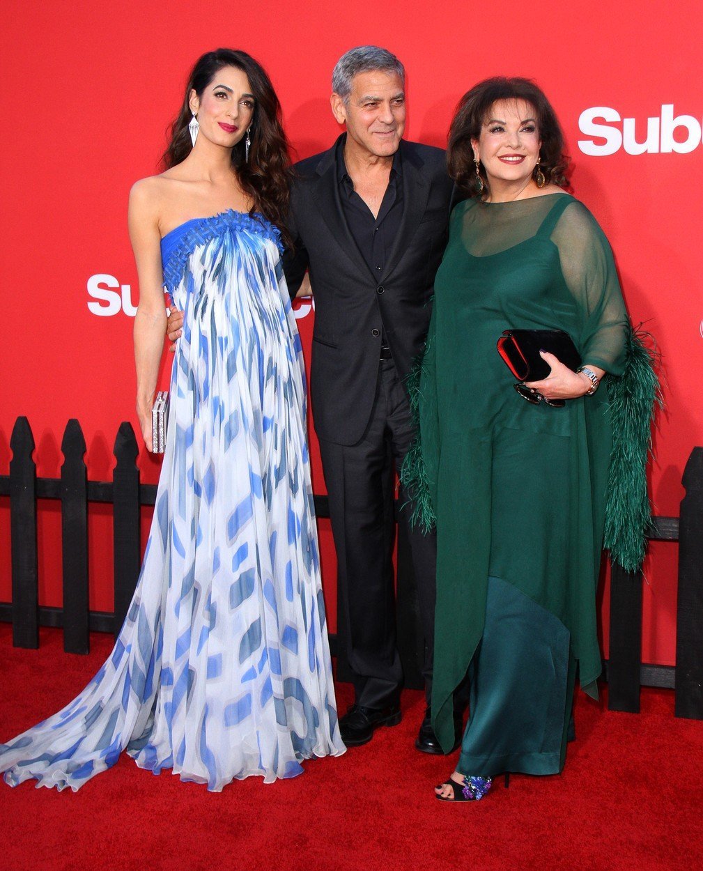 George Clooney s manželkou Amal a tchyní Bariou