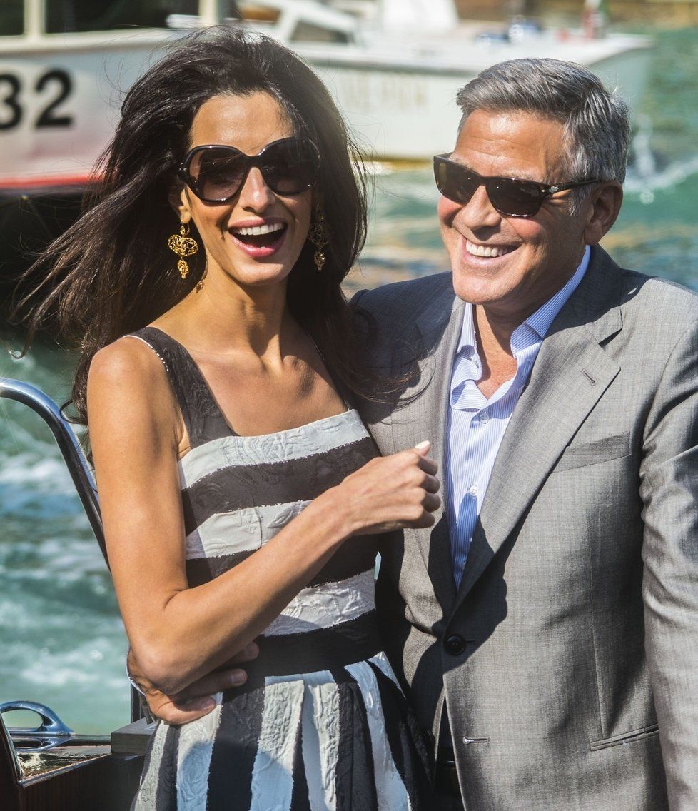 George Clooney s manželkou Amal