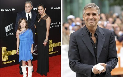 Jeannie s dcerou Victorií si focení s Georgem Clooneym na červeném koberci náležitě vychutnaly.