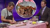 Šokující a nechutná kuchařská show: Ekologický aktivista stáhl z kůže a usmažil veverky před zraky televizních diváků
