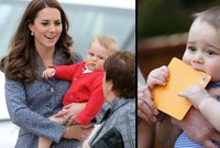 Ksichtíky prince George: Takhle se šklebí nejmladší následovník trůnu