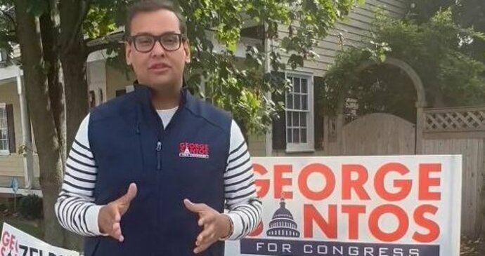 Americký republikánský politik George Santos.