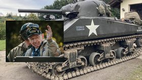 Jediný pojízdný tank Sherman v ČR nese jméno George Thompson podle válečného hrdiny, osvoboditele Plzně.