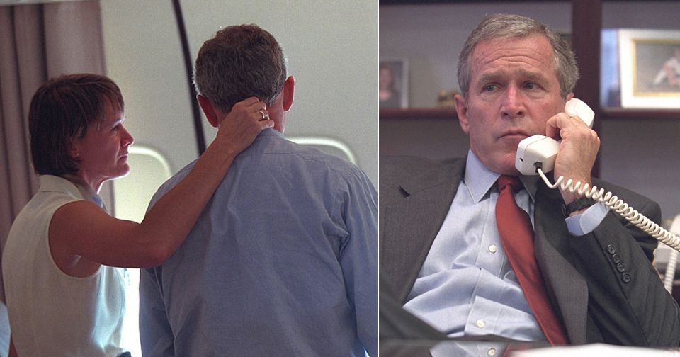 George W. Bush na dosud nezveřejněných snímcích z 11. září 2001