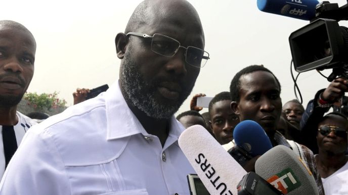 Prezident Libérie, bývalý fotbalista George Weah