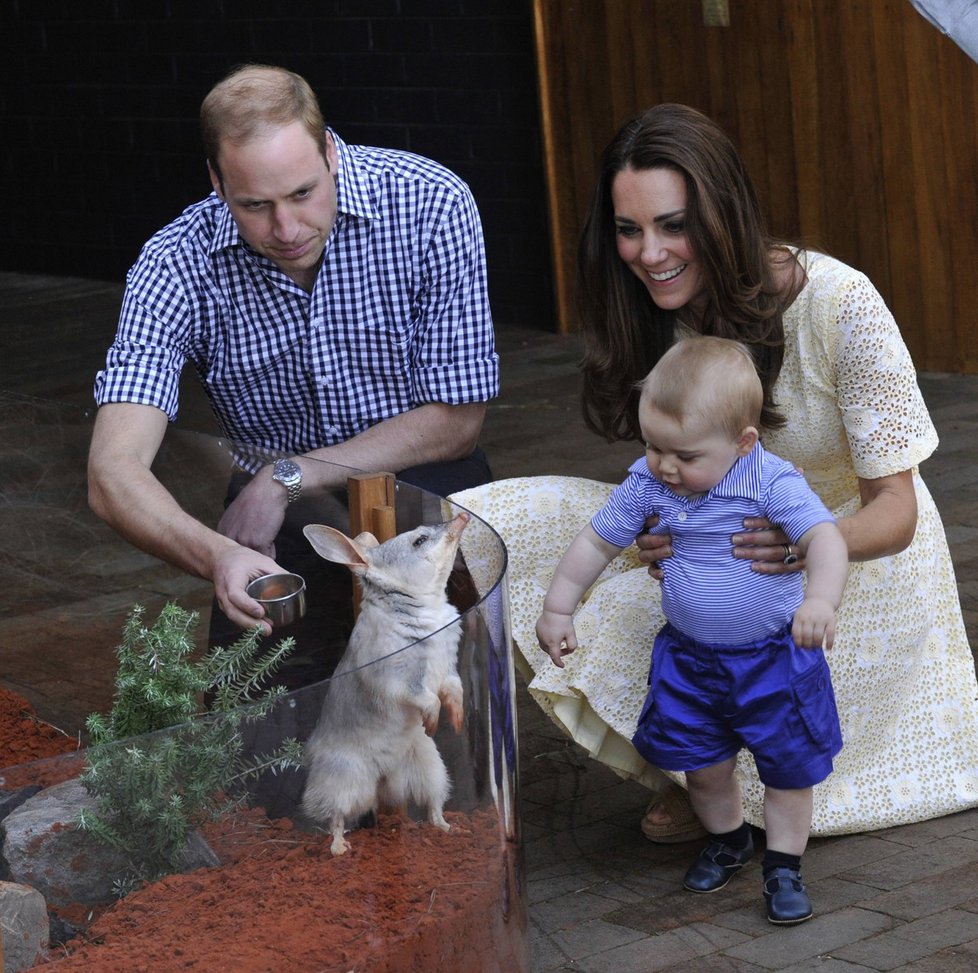 William a Kate se synem v ZOO ve městě Taronga v Austrálii