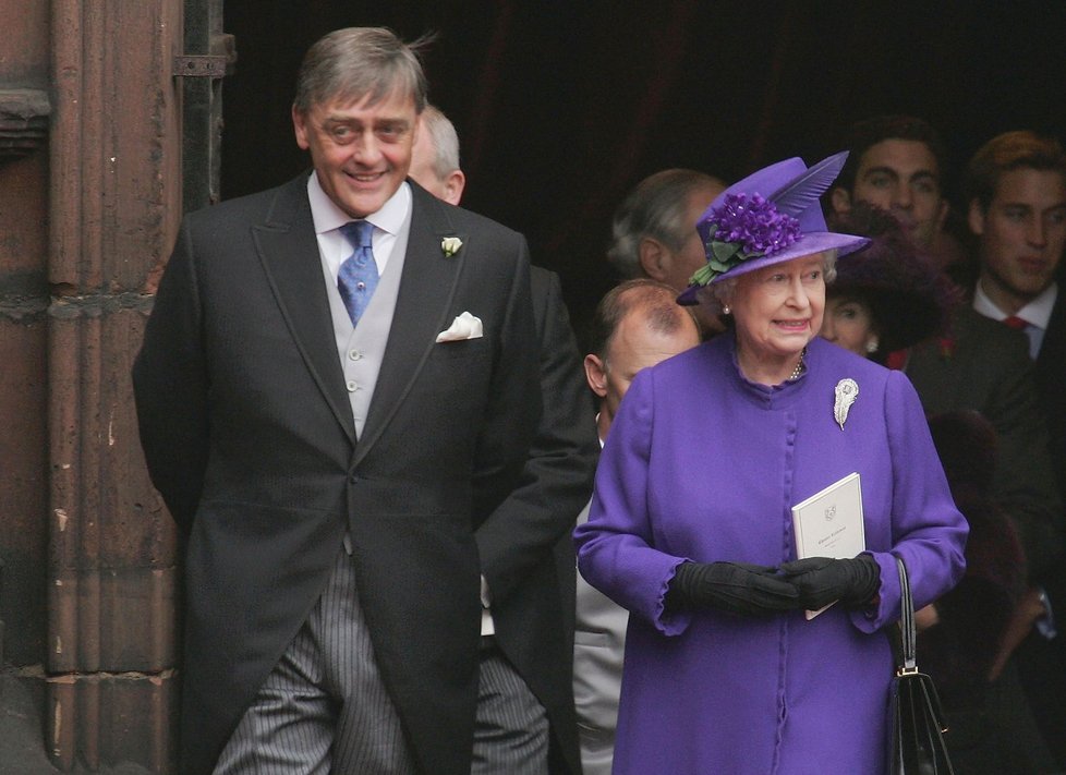 Vévoda Gerald Cavendish Grosvenor s královnou Alžbětou II.