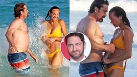 Intimní radovánky v moři! Gerard Butler si užíval se svou sexy přítelkyní ve vlnách.