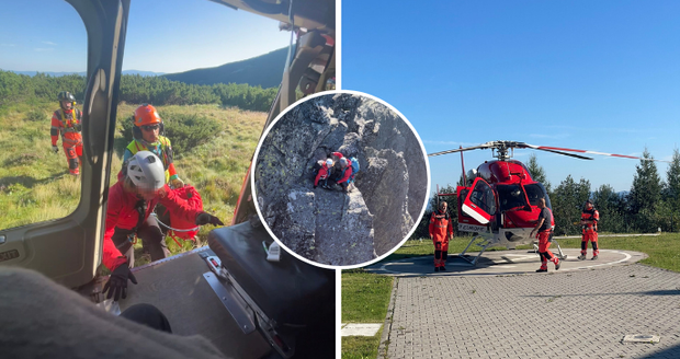 Čeští horolezci uvízli na Gerlachovském štítu: Na pomoc jim letěl vrtulník!