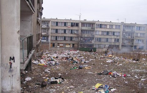 Asi nejznámější české ghetto v mosteckém Chánově.