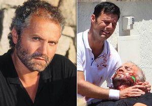 Ricky Martin brečí nad zastřeleným Versacem.