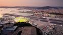 Výhled na letiště a La Líneu z Gibraltarské skály Výhled na letiště a La Líneu z Gibraltarské skály