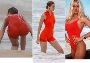 Pobřežní hlídka ožila? Gigi Hadid dráždila v rudých plavkách!
