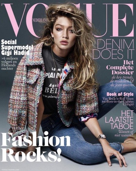 Gigi Hadid na titulce Vogue