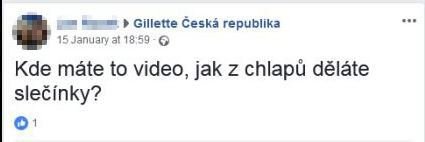 Reakce Čechů na českém facebookovém profilu značky