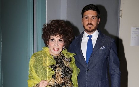 Gina Lollobrigida s milencem Andreou 