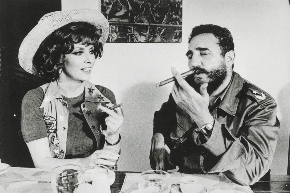 Gina Lollobrigidaa Fidel Castro