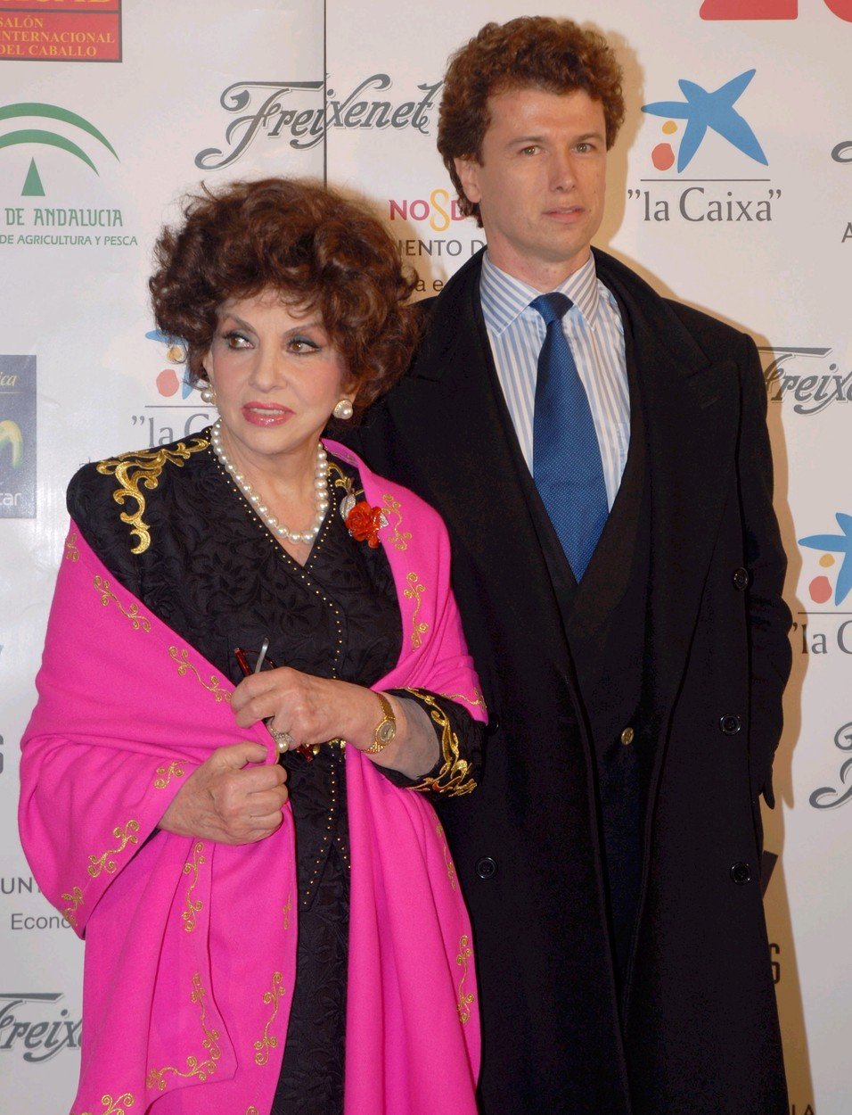 Gina Lollobrigida se svým manželem Javierem Rigauem.