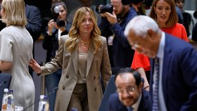 Italská premiérka Giorgia Meloniová na summitu G7 (červen 2026)