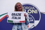 Vítězka italských voleb Giorgia Meloniová, vůdkyně Bratrů Itálie