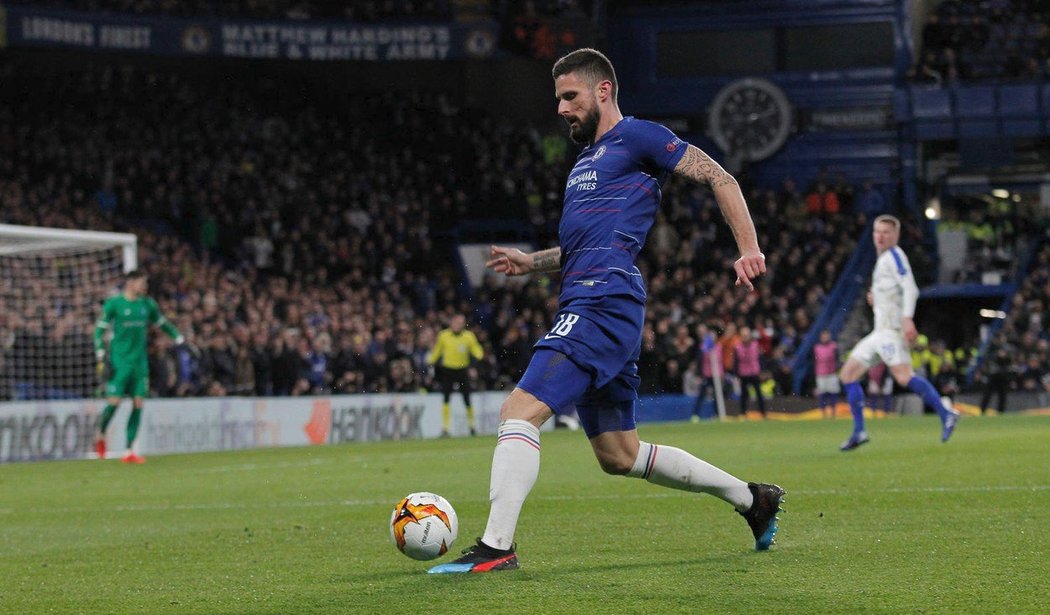 Střelec Chelsea Olivier Giroud