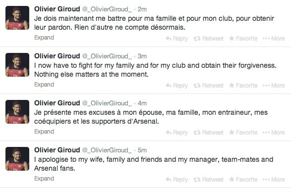 Giroud se omlouvá (pro zvětšení klikněte)
