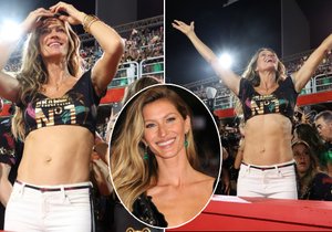 Gisele Bündchen si užívala karneval v Riu po svém