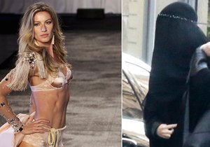 Gisele Bündchen se plížila na plastickou chirurgii schovaná v burce.