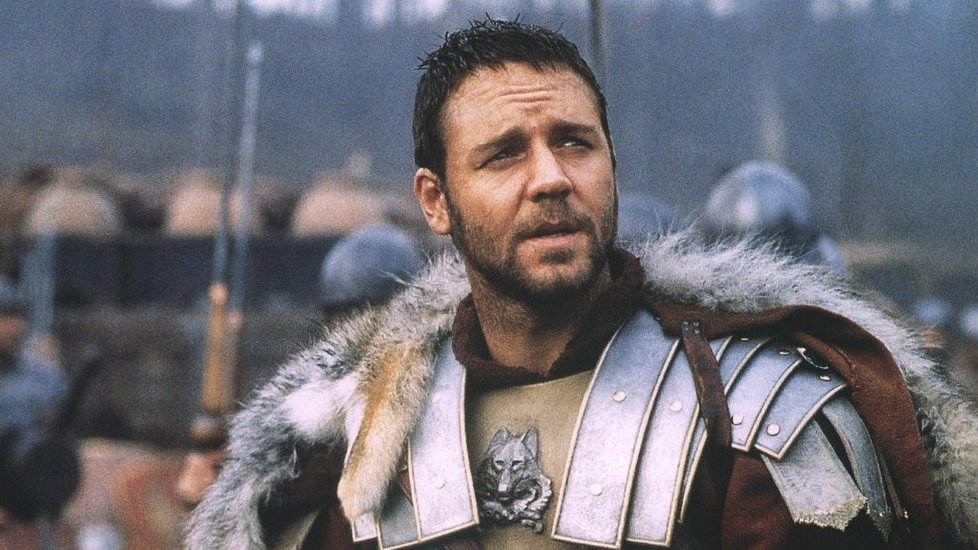 Russell Crowe ve velkofilmu Gladiátor