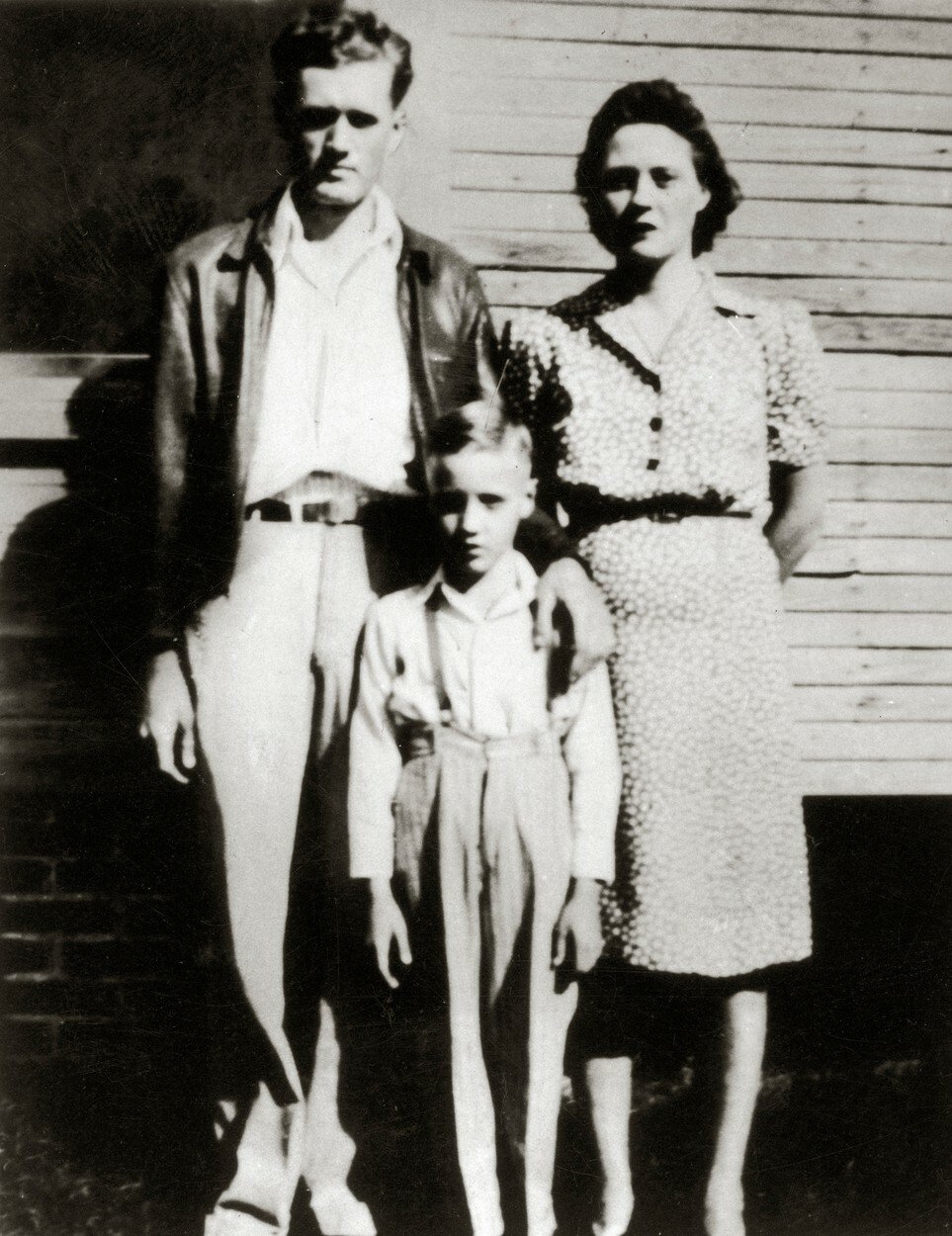 Rodiče Gladys Presley, Vernon Presley a mladý Elvis