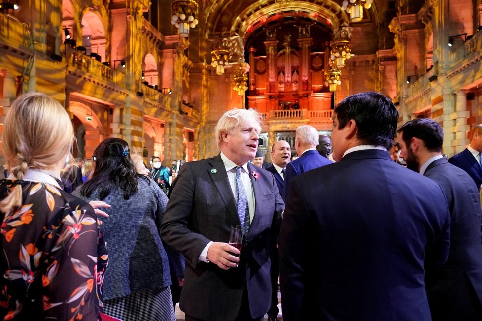 Slavnostní recepce na COP26 v Glasgow: Britský premiér Boris Johnson (1.11.2021)