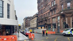 V centru skotského Glasgow došlo k útoku nožem (26.6.2020)