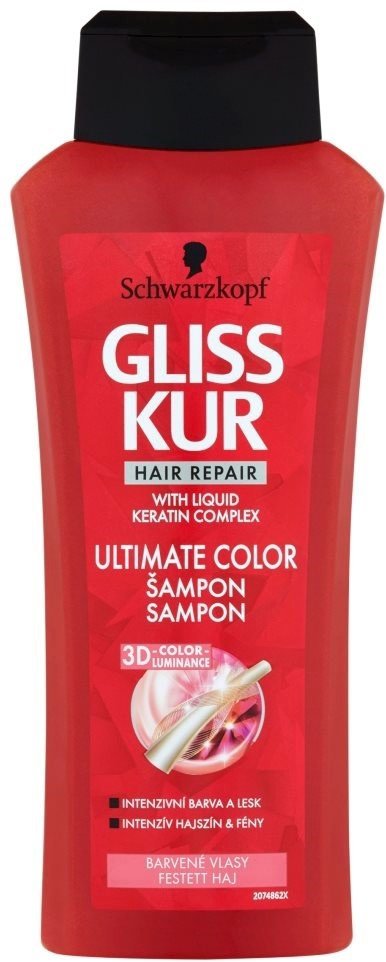 Schwarzkopf Gliss Kur Ultimate Color, 99 Kč (400 ml), koupíte v síti drogérií