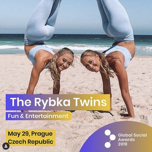 Global Social Awards 2019 - The Rybka Twins