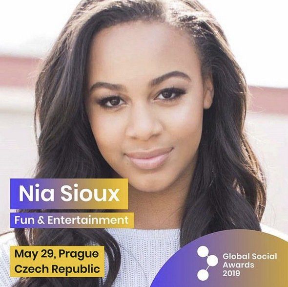 Global Social Awards 2019 - Nia Sioux