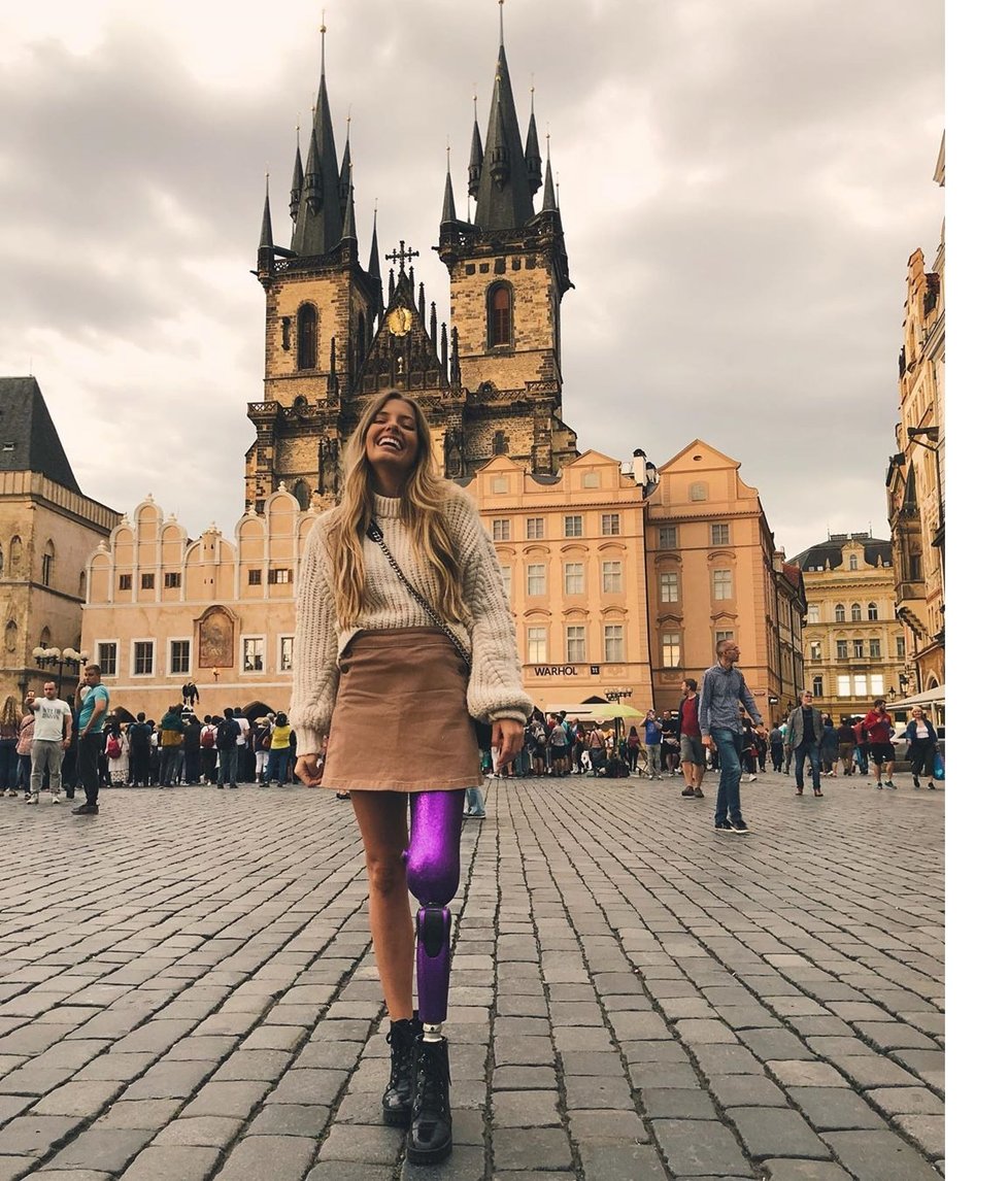 Modelka sdílela krásy Prahy na sociálních sítích.