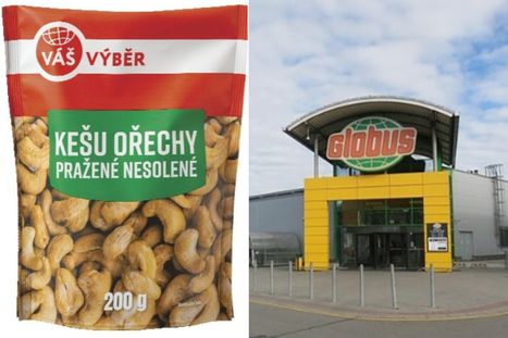 Obrázek: Milovníci kešu ořechů zpozorněte: Globus stahuje z prodeje výrobek pochybné kvality!