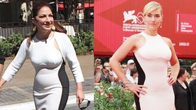 Zatímco Kate Winslet šaty kila ubraly, Glorii Estefan naopak několik přidaly