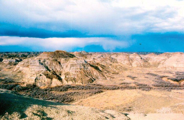 Sedimenty druhohorního stáří v poušti Gobi