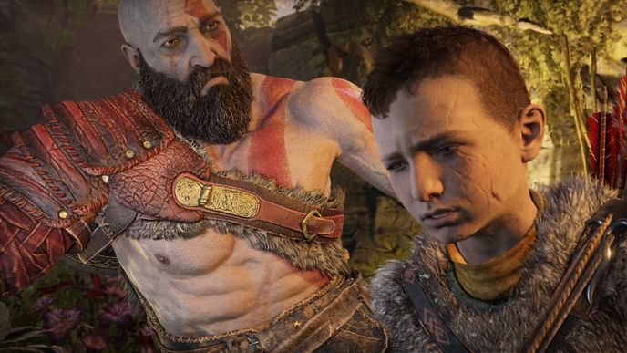 Kratos a jeho synek Atreus